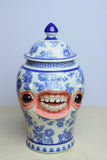 06 - Delft Face Jar - SECOND