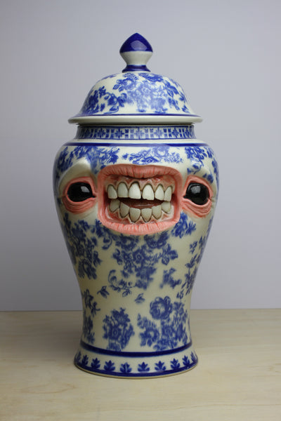 #07 - Delft Temple Jar - SECOND