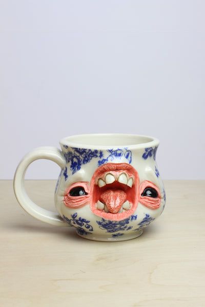 19 - Floral Face Mug