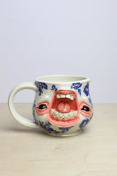 20 - Floral Face Mug