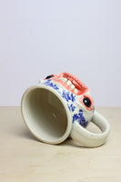 21 - Floral Face Mug - SECOND
