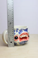 21 - Floral Face Mug - SECOND