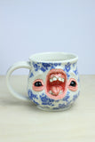 17 - Floral Face Mug