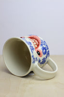 29 - Floral Face Mug - SECOND