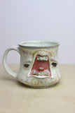 35 - Soda Fired Face Mug - SECOND